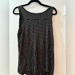 Loft sleeveless polkadot blouse